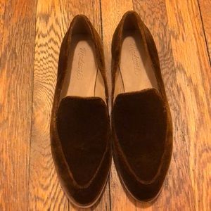 Madewell velvet loafers